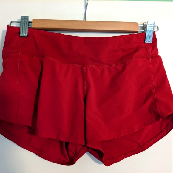 Lululemon shorts, red size 4 - Picture 2 of 2